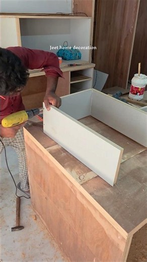 Drawer Box Assembly Step by Step | Woodworking Short #woodworking #shortvideo