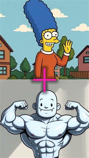 The Simpsons in the Gym: Homer Pumping Muscles (or Donuts?) 🔥😂💪 #short #simpsons #simpson #gym