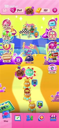 Level 455 - Candy Crush #candycrush #level455