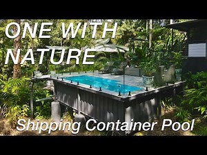 Green installation of a Shipping Container Pool