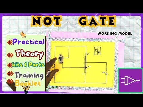 NOT Gate Using Transistor | Inverter Logic Gate Physics Working Model | Ontex Electronics