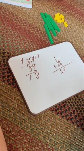 Teach your child how to regroup or “borrow” in subtraction. When I was a teacher, this was a make or break topic in math. If you move on without them understanding this, they will forever struggle in math. This is one gap that almost always has to be filled when children are pulled from public school to homeschool. Let me know if you have any questions because I totally understand how this might confuse you even more 🤣🤣 #subtraction #regrouping #mathtips #mathhelp | Heavenly Homeschool