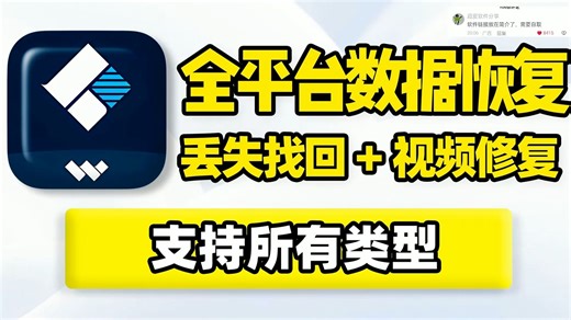 全平台数据恢复，一键扫描深度还原，找回丢失的图片、视频、音频等重要文件资料！自带视频格式高级恢复功能，可对已损坏的视频文件进行修复！ (6)_哔哩哔哩_bilibili