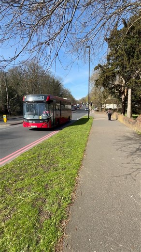 ADL Enviro 100EV working the route R3 reaching Locksbottom Princess Royal Hospital