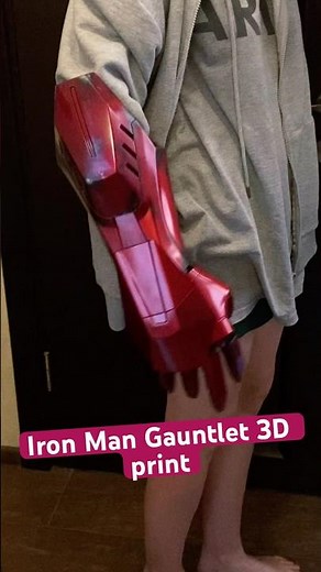 Iron Man arm gauntlet 3D print #cosplay #3dprinting #ironman #marvel #props