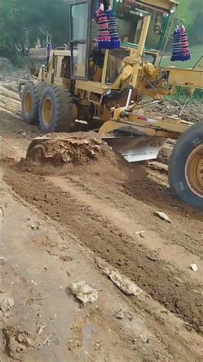 Grader Machine Se Road Smoothing Process