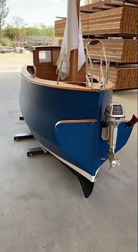 Building my secret Micro Yacht 👀 DIY boat build #microyacht #boatbuild