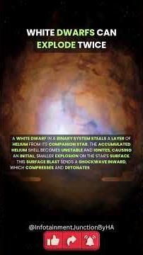 Can "White Dwarfs" Explode Twice? | Mind-blowing Universe Facts | #shorts #facts #space #viral #star