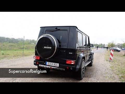 BRABUS 800 - G65 AMG V12 Turbo wooshes & accelerations!!! + overview