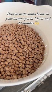 Easy pinto beans recipe! I love making beans for my family the low and slow way…. But sometimes you just need to get them cooked quickly 🙈 I used 6 cups of beans in this recipe and about 13 cups of water. Whatever amount of beans you use just double the water and add an extra cup. Super healthy and something even picky eaters will like 🙌 #homemade #easyrecipes #beansbeansthemagicalfruit | Rachel Tanger