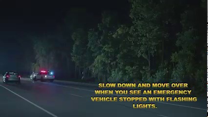 MOVE OVER - IT'S THE LAW It is dangerous — even deadly — to drive...