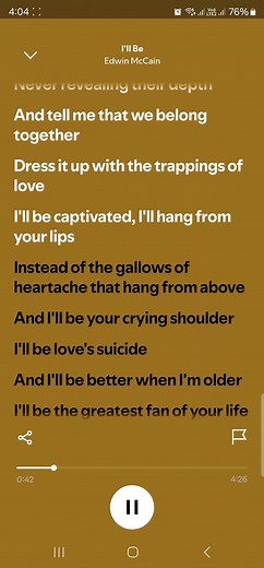 I'll Be: Edwin McCain Lyrics and Meaning