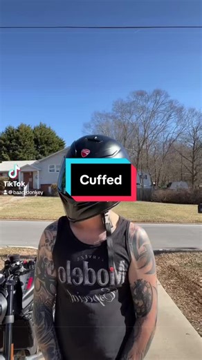 My safe word is pineapple 😂 #cuffed #safeword #biker #baad_donkey #onthisday