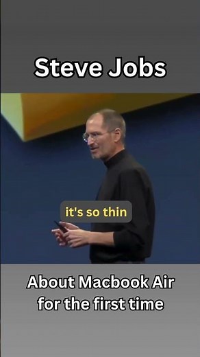 Steve Jobs about MacBook Air for the first time #SteveJobs #Macbook