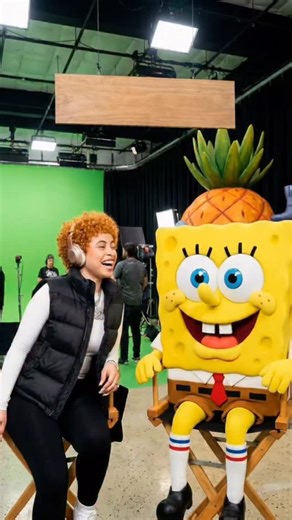 1.9K views · 24 reactions | Ice Spice behind the scenes with Sponge Bob 什 #icespice #spongebobsquarepants #spongebobmovie | Sumogrowth AI Mayhem | Facebook