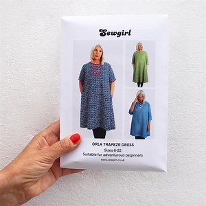 Orla Trapeze Dress Sewing Pattern By Sewgirl (Sizes 8-22)