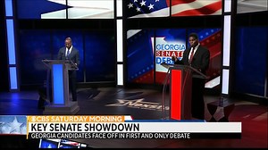 12K views · 53 reactions | Georgia Democratic Senator Raphael Warnock and Republican challenger Herschel Walker squared off in their only scheduled debate last night. The closely-watched race between the reverend and the former running back could decide control of the Senate. | CBS Mornings | Facebook