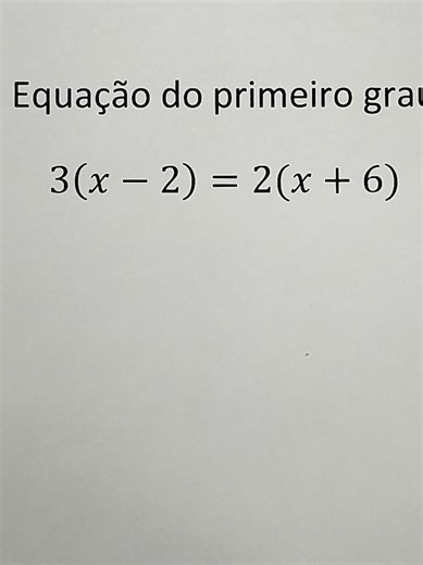 equação do primeiro grau para praticar diariamente #matematica #matematik #math #matematicabasica #enem