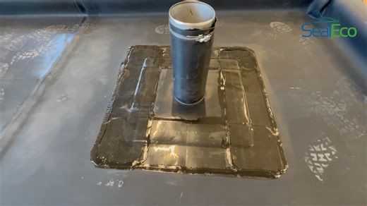 Pipe Boot installation with Flashing Tape