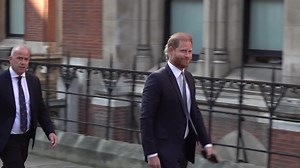 Prince Harry arrives at court ahead of challenge over security arrangements