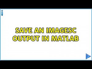 Save an imagesc output in Matlab (3 Solutions!!)