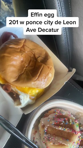 Decatur Breakfast: Egg Sandwich & Mini Pancakes