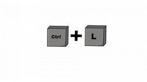 Download Animation of the CTRL key and L key on the keyboard for free