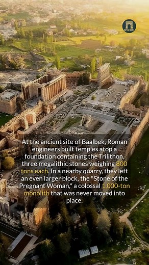 52K views · 633 reactions | Roman engineering at Baalbek moved 800-ton stones without modern tech. | Epochal | Facebook