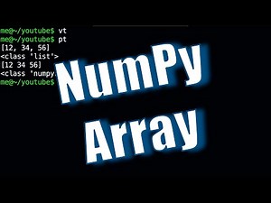 Learn Python – create a simple NumPy array
