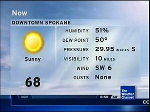 TWC IntelliSTAR- Spokane, WA- Aug. 6, 2011- 8:58AM PDT