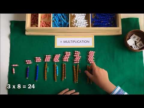 Learning Multiplication Using Montessori Bead Bars