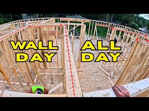 Framing a House | Day 3 | Standing Walls (Full Time Carpenter POV)