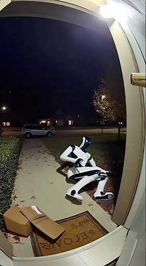 Tesla Robot Delivers a Package… Then Immediately Fails 😂📦
