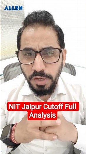 JEE Rank vs Branch 💥 | NIT Jaipur Cutoff Full Analysis 🎯#jee #jeeadvanced #iitjee