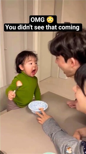 😡 Baby Gets MAD When Dad Interrupts Mom! My Daughter Reacts 🤣 #Shorts #YouTubeShorts #viral