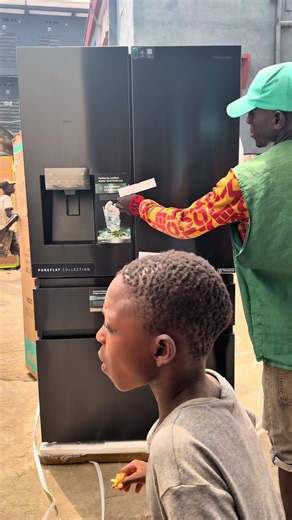 HISENSE FRENCH DOOR SIDE BY SIDE INVERTER FRIDGE MODEL: 64WC LITTERS : 560L Available for purchase #electronic #home #kitchen #hisense #sidebyside