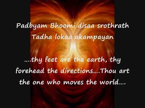 Purusha Suktam - the Source of all - know the essence of the Vedas