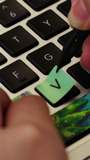 ✨ My Whimsical Forest MacBook Keyboard Decal | Cozy Desk Setup Makeover #macbook #keyboard