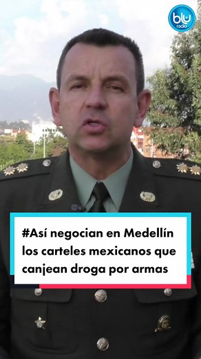 #VideoBlu Así negocian en Medellín los carteles mexicanos que canjean droga por armas que terminan en poder de las Disidencias. Informa @ValenVhc