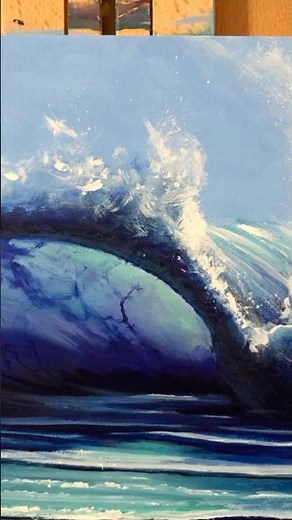 Wave Acrylic Painting
