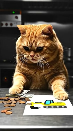 He Worked So Hard Just to See His Kitten Smile #catstory #animation #aicat #cat #kids #kitten #funny