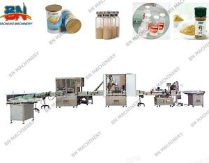[Hot Item] Bottle Wash Fill Seal Cap Label Print etc Vial Line Powder Filling Machine