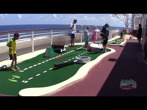Goofy Golf mini golf on the Disney Fantasy cruise ship
