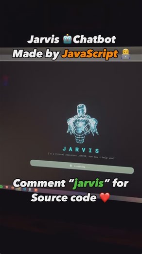 Ankit Dungawat on Instagram: "Like this Reel ❤️ AND Comment “jarvis” for the source code, and you get a direct code in your inbox.📥 And if you do not receive it by any chance, you can visit the link in our bio and join our Telegram channel, where I share free source code, e-books, pdfs, and many more things to learn about code.👍🫶🏼 Code Credit:- Dm For Credit 👨‍💻( Source Code Link 🔗👇)❤️ Join Our Telegram Channel to Get Free Source Code for these Projects💥 Telegram Link in Bio . . Join Te