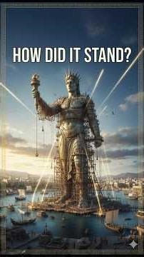 How the Greeks Built a 100ft Statue That Defied Gravity. #historyflash #history #physics #howto