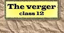 The Verger Questions Answers Class 12 |Summary AHSEC