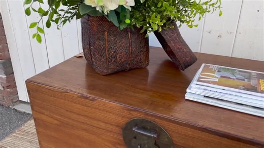 Large Antique Camphor Wood Chest: Traditional Storage Trunk - Etsy