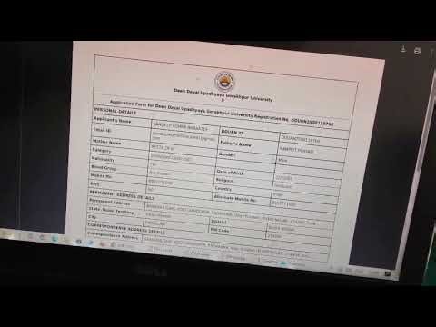 How to Submitted 1sem Examination form in DEEN DAYAL UPADHYAY GORAKHPUR UNIVERSITY GORAKHPUR