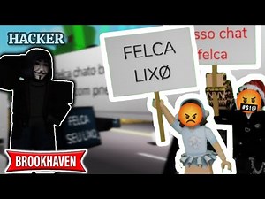 🎩 USANDO HACK nos WEB PROTESTO do FELCA🪧/ WEB CASAL por causa do CHAT💬 no Brookhaven RP 🏡