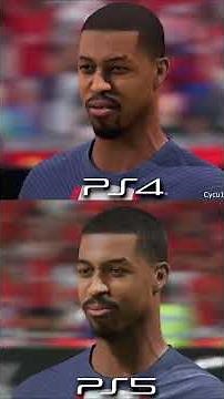 FIFA 23 PS4 vs PS5 PSG Players Comparison #Shorts